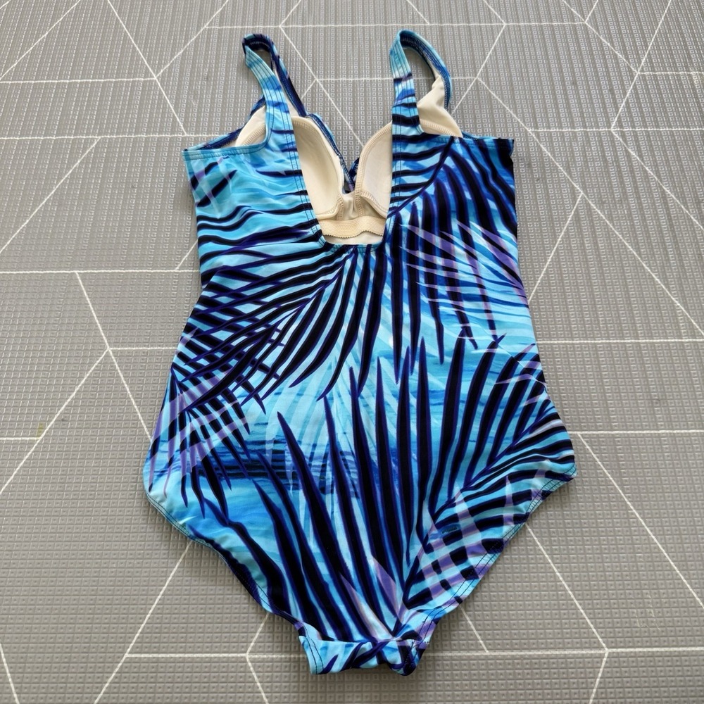 Miraclesuit Palm Reader Oceanus One Piece Swimsuit 12 Multicolor - Picture 2 of 5